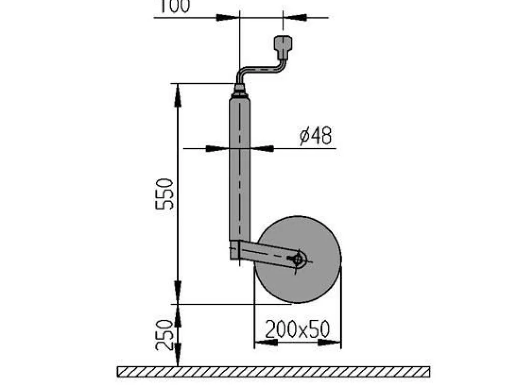 Neuswielen-Al-Ko Plus neuswiel met stalen velg