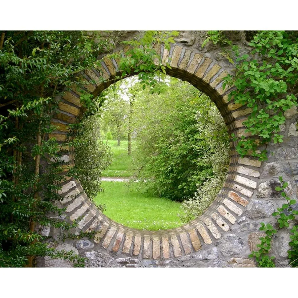 All Seasons Posters Stenen doorkijk tuinposter 80 x 60< Overige Accessoires