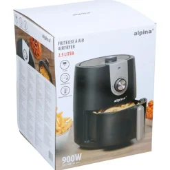Alpina 871125257433 airfryer black< Keukenapparaten