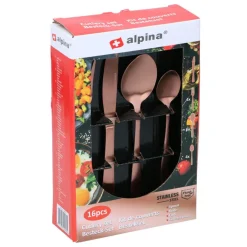 Bestek-Alpina Bestekset 16-delig koper