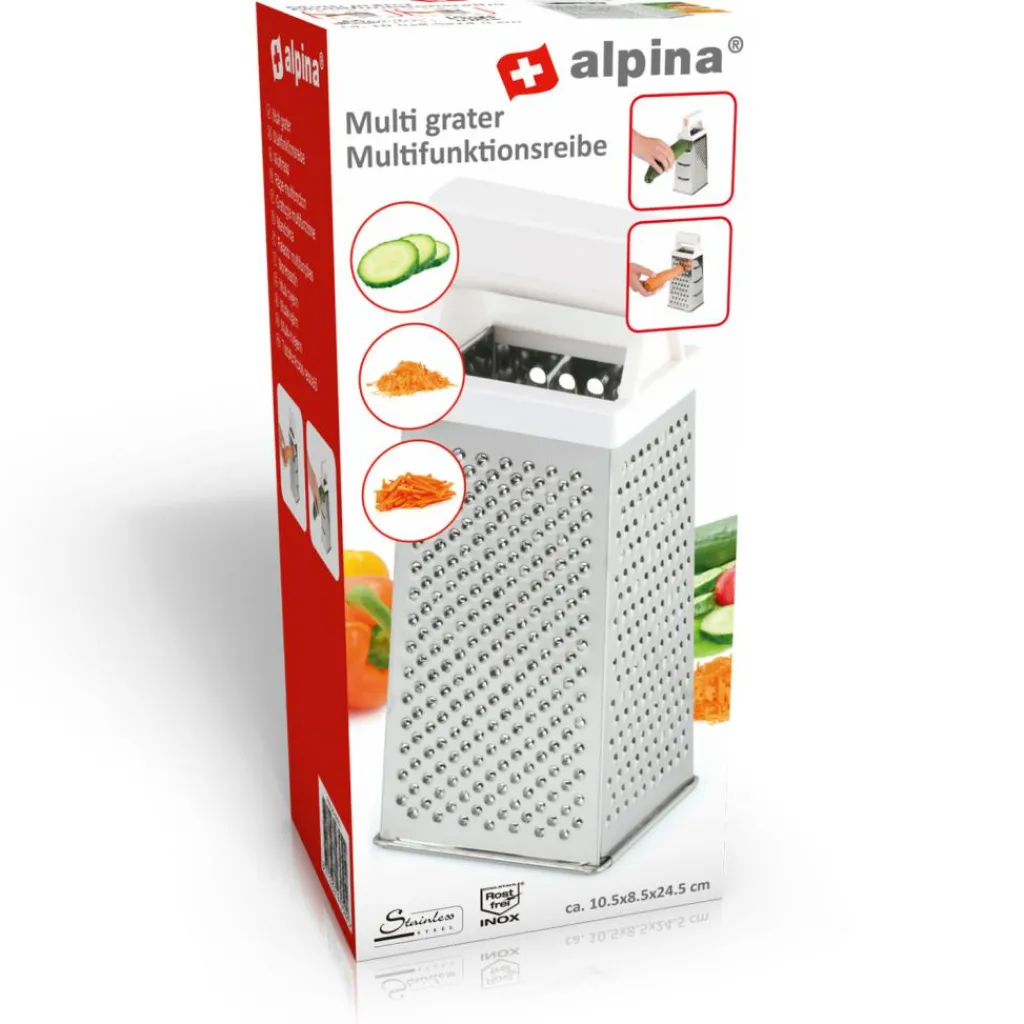 Keukengerei-Alpina Multirasp zilver