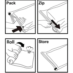 Koffer Accessoires|Fietsartikelen-Alpina Oprolbare opbergzak