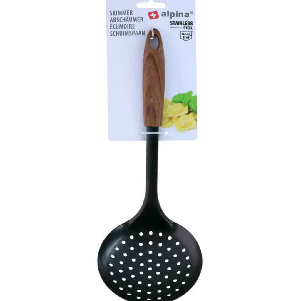 Keukengerei-Alpina Schuimspaan zwart