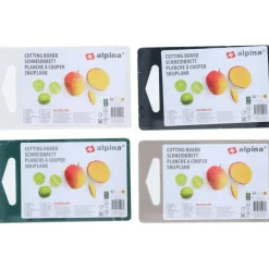 Alpina Snijplank 4 kleuren assorti< Keukengerei