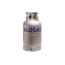 Lpg-ALUGAS Staande LPG tank met kniestuk voor vulslang
