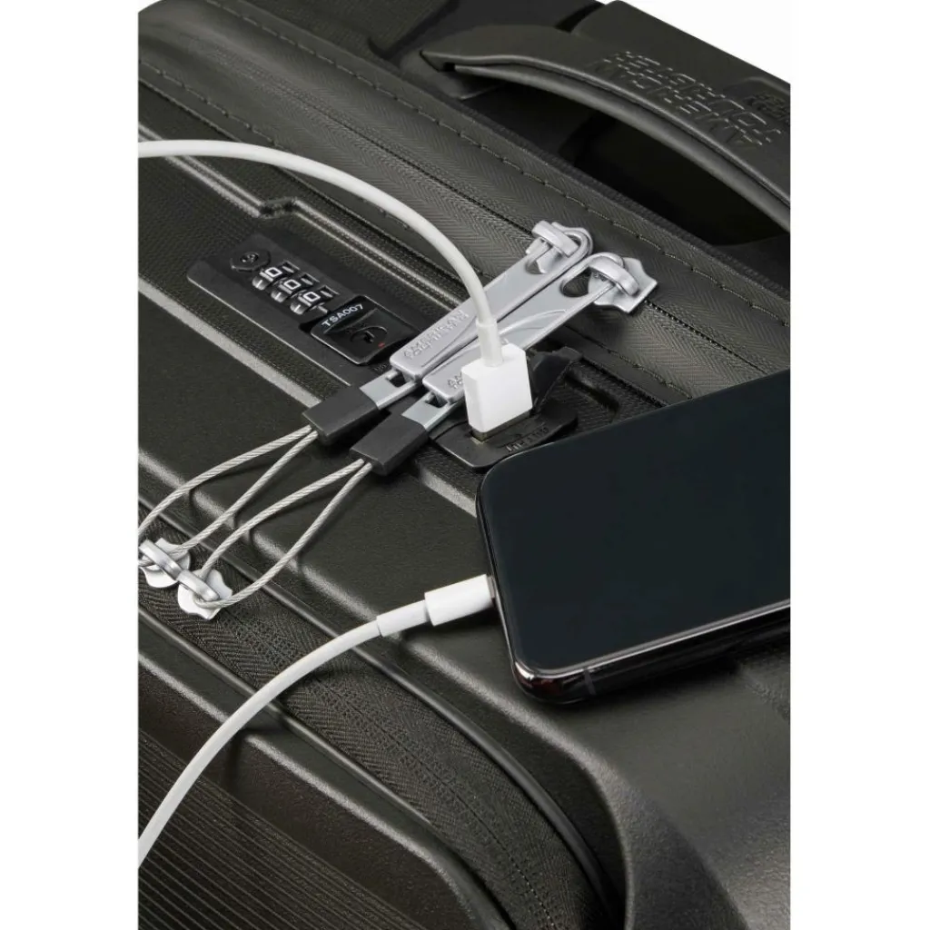 Koffersoorten|Fietsartikelen-American Tourister Airconic Spinner 55 koffer onyx black