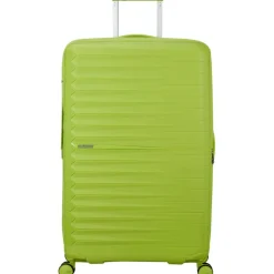 Koffersoorten|Fietsartikelen-American Tourister  Fastforward Spinner 78 koffer neon lime