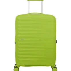 Koffersoorten|Fietsartikelen-American Tourister  Fastforward Spinner 55 koffer neon lime