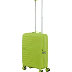 Koffersoorten|Fietsartikelen-American Tourister  Fastforward Spinner 55 koffer neon lime