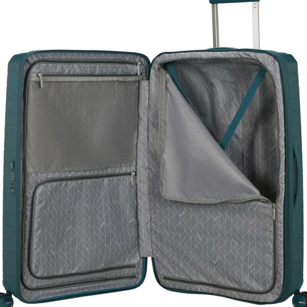 Koffersoorten|Fietsartikelen-American Tourister Fastforward Spinner 78 koffer totally teal