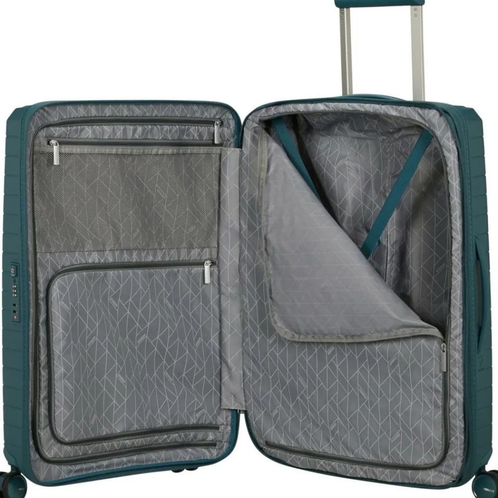 Koffersoorten|Fietsartikelen-American Tourister Fastforward Spinner 68 koffer totally teal