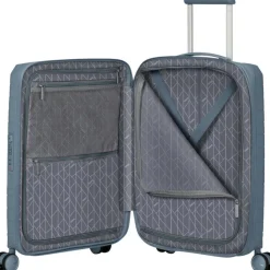 American Tourister Fastforward Spinner 55 koffer steel blue< Koffersoorten|Fietsartikelen