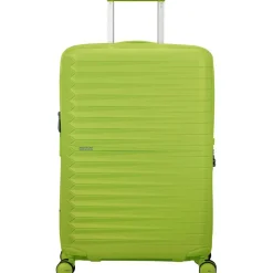 Koffersoorten|Fietsartikelen-American Tourister  Fastforward Spinner 68 koffer neon lime