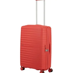 Koffersoorten|Fietsartikelen-American Tourister  Fastforward Spinner 68 koffer sunset coral