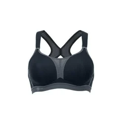 Anita DynamiX Star sport bh dames zwart antraciet< Sportbh's