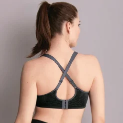 Anita Performance WireX sport bh dames zwart antraciet< Sportbh's