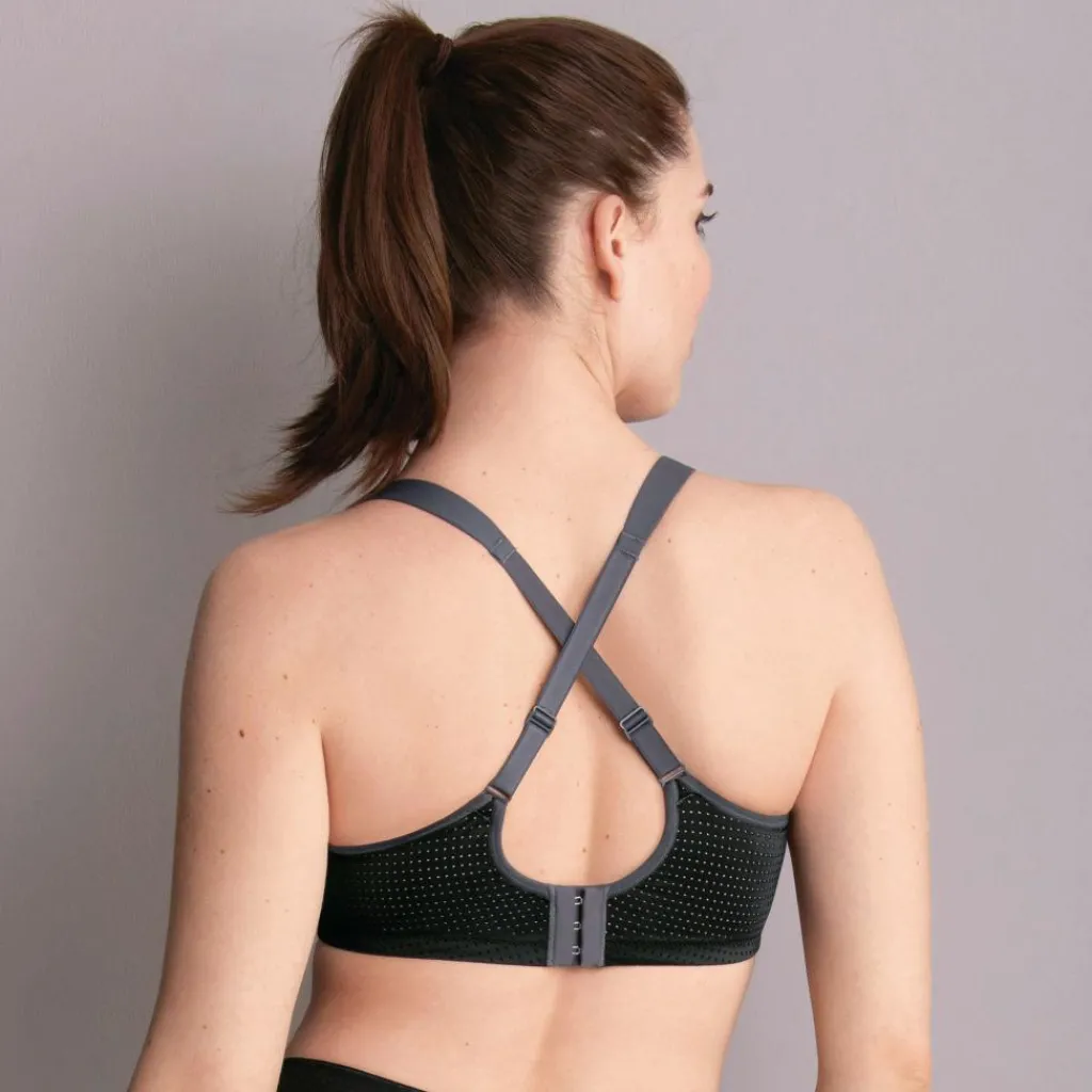 Anita Performance WireX sport bh dames zwart antraciet< Sportbh's