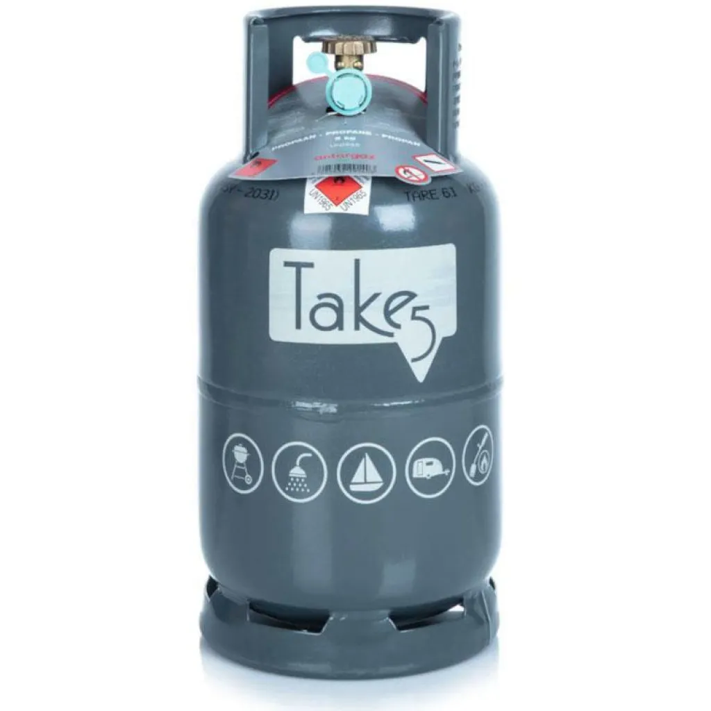 Gasflessen-Antargaz Take 5 vulling gasfles 5 kg