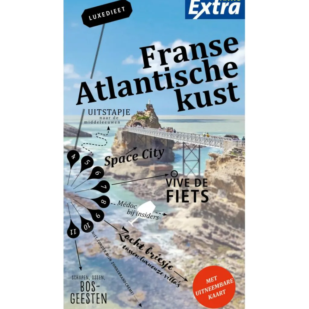 ANWB Extra Franse Atlantische kust reisgids< Reisboeken & Kaarten