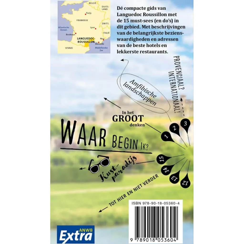 ANWB Extra Languedoc-Roussillon reisgids< Reisboeken & Kaarten