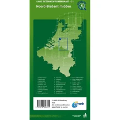 Reisboeken & Kaarten-ANWB Knooppunten 21 Noord-Brabant Midden fietskaart