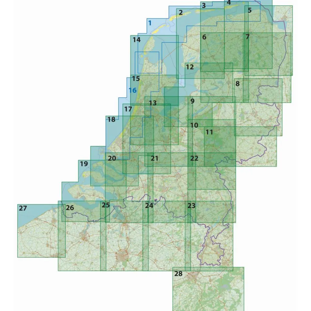 Reisboeken & Kaarten-ANWB Knooppunten 21 Noord-Brabant Midden fietskaart