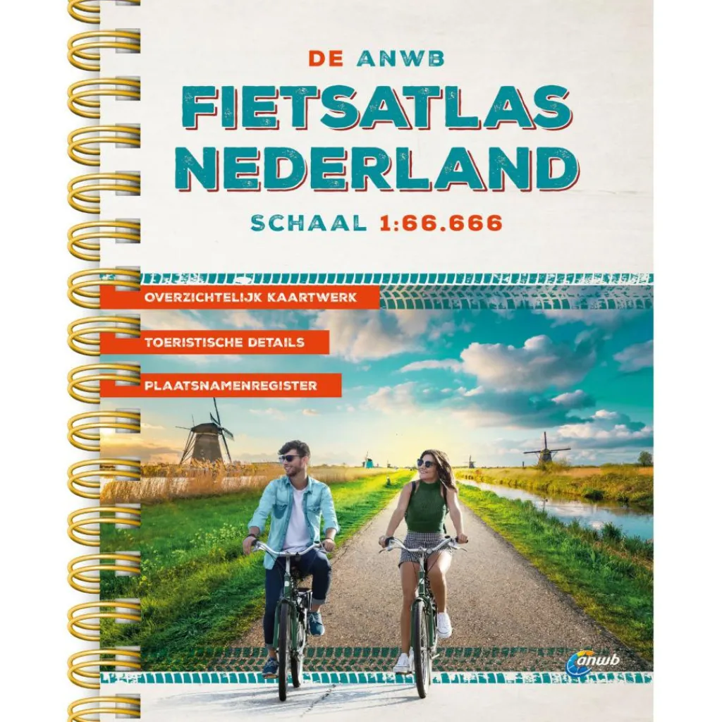 Reisboeken & Kaarten-ANWB Nederland fietskaart