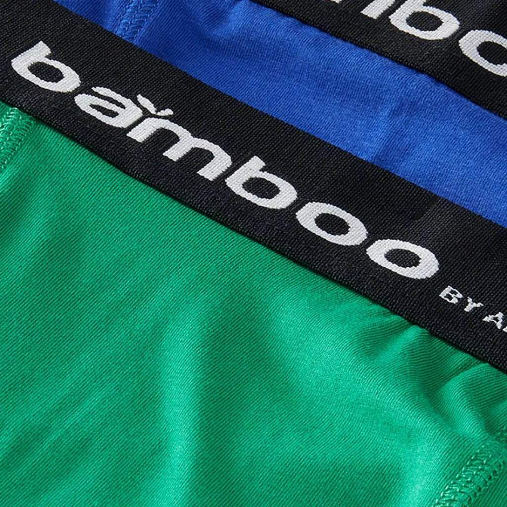 Apollo Bamboo Basic onderbroek heren blue green 2-pack< Sportondergoed