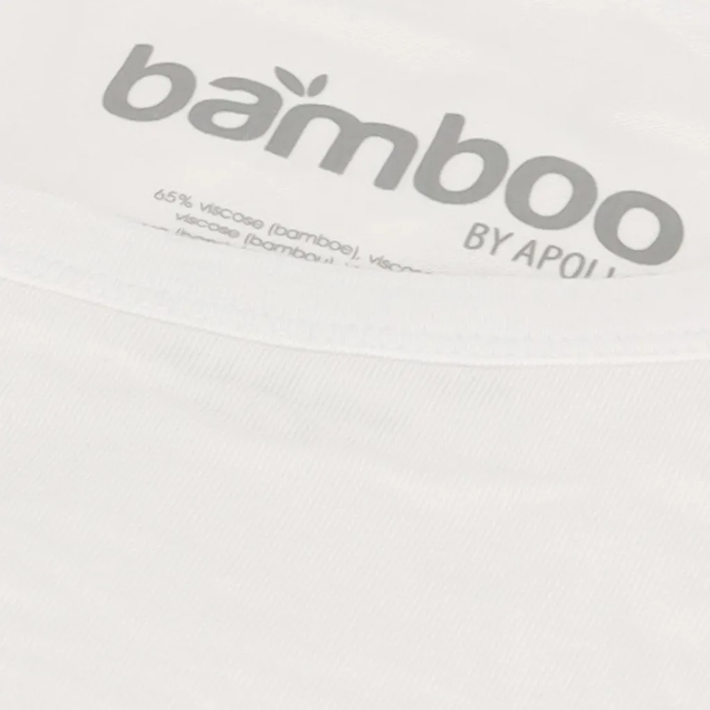 Sportondergoed-Apollo Bamboo O-hals shirt heren white 2-pack