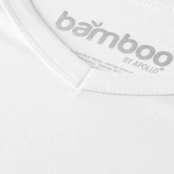 Apollo Bamboo V-hals shirt heren white 2-pack< Sportondergoed