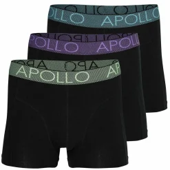 Sportondergoed-Apollo Onderbroek heren black 3-pack