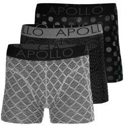 Sportondergoed-Apollo Onderbroek heren multi black 3-pack