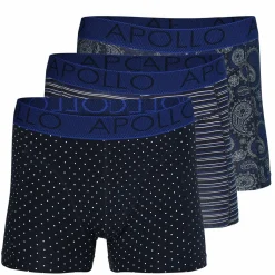 Apollo Onderbroek heren paisley blue 3-pack< Sportondergoed