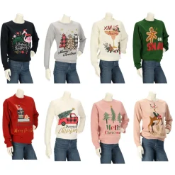 Truien & Vesten-Apollo X-Mas sweater dames assorti