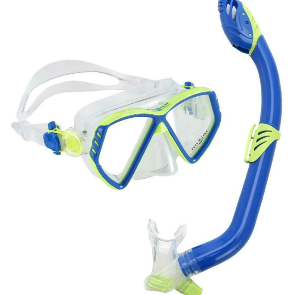 Aqua Lung Sport Combo snorkelset junior light blue bright green< Zwemmen & Duiken