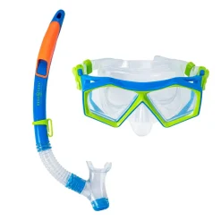 Zwemmen & Duiken-Aqua Lung Sport Molokai Spout snorkelset junior blue green