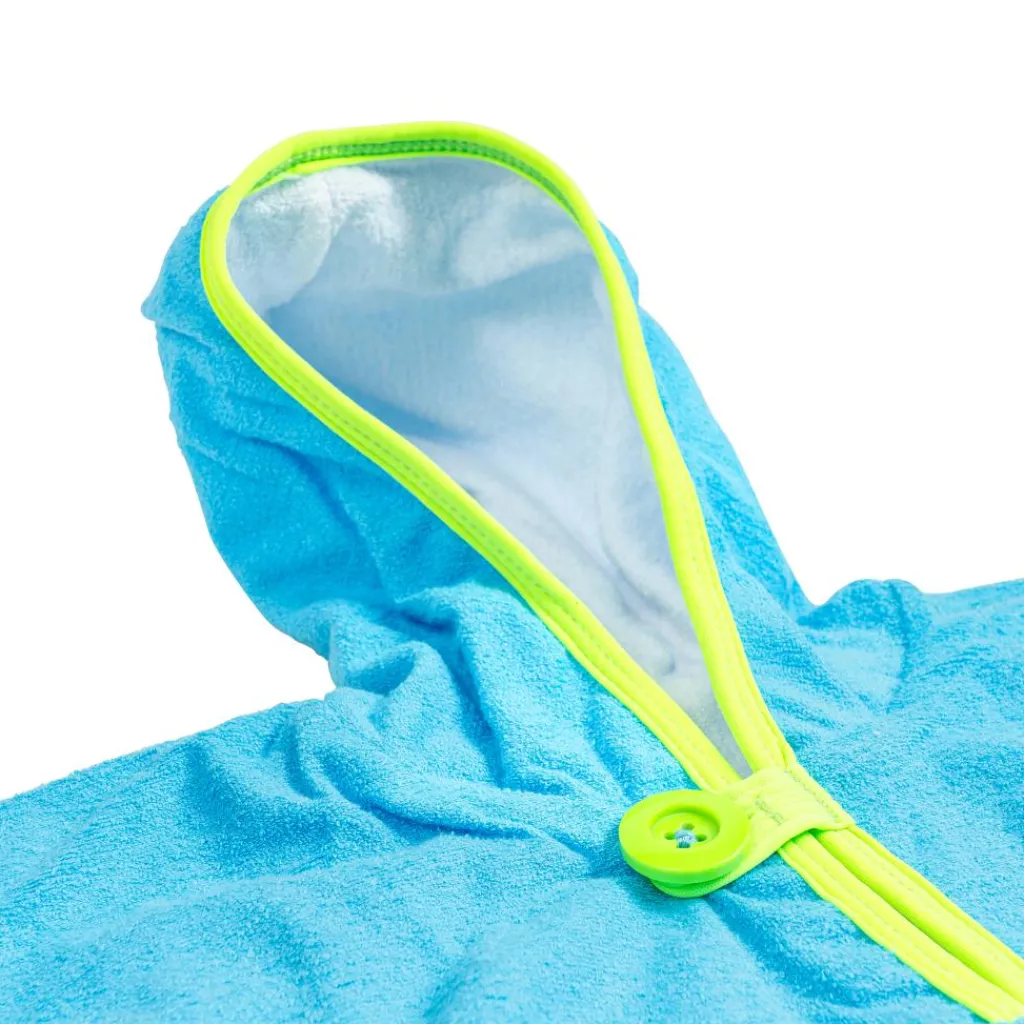 Aqua Sphere Baby Towel strandponcho fluo green light blue< Strandlaken