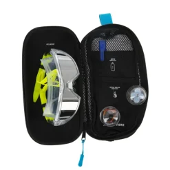 Zwemmen & Duiken-Aqua Sphere  Mask brillenkoker black light blue