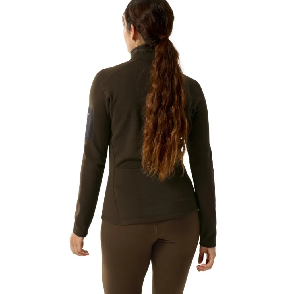 Arc'teryx Kyanite Baselayer Zip Neck shirt dames carob< Outdoor Shirt