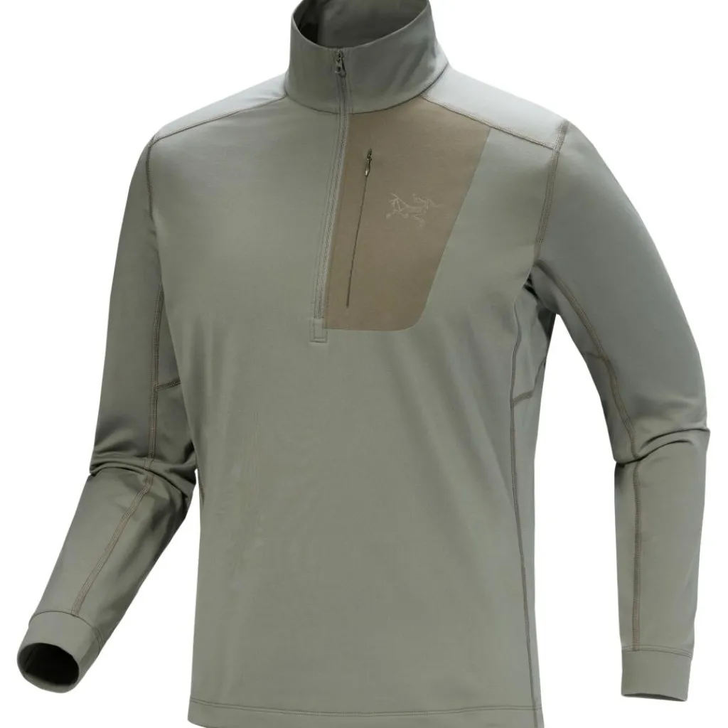 Outdoor Shirt-Arc'teryx Rho LT Zip Neck shirt heren forage tatsu