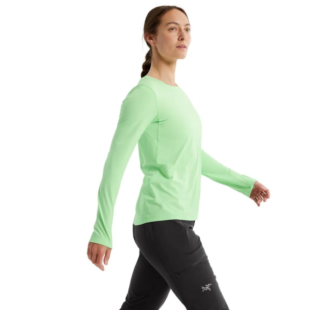 Outdoor Shirt-Arc'teryx Taema Crew Neck LS shirt dames phosphorescent heather