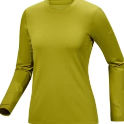 Arc'teryx Taema Thermal Crew Neck shirt dames olive moss heather< Outdoor Shirt