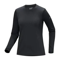 Arc'teryx Taema Thermal Crew Neck shirt dames black heather< Outdoor Shirt