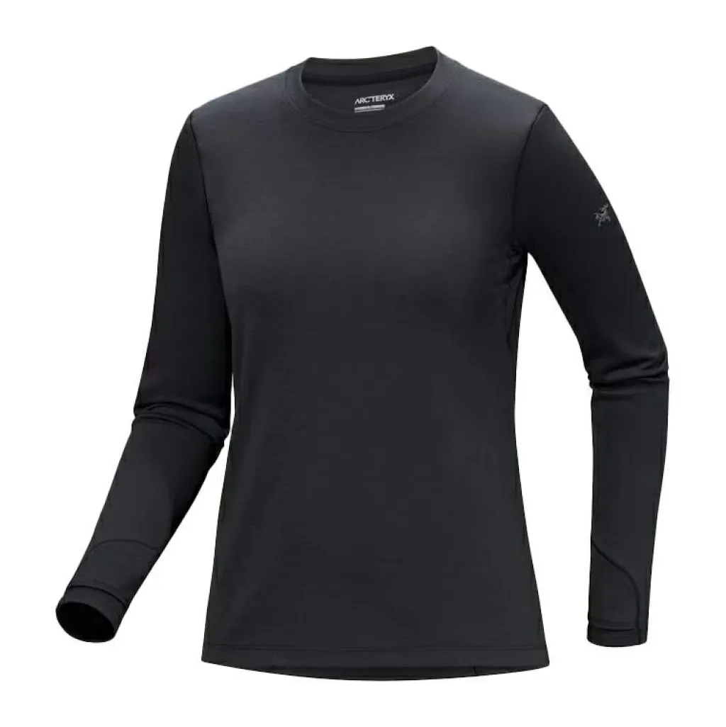 Arc'teryx Taema Thermal Crew Neck shirt dames black heather< Outdoor Shirt