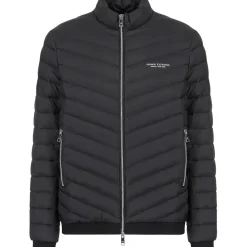 Jassen-Armani Exchange 8NZB52ZNW3Z winterjas heren black melange grey