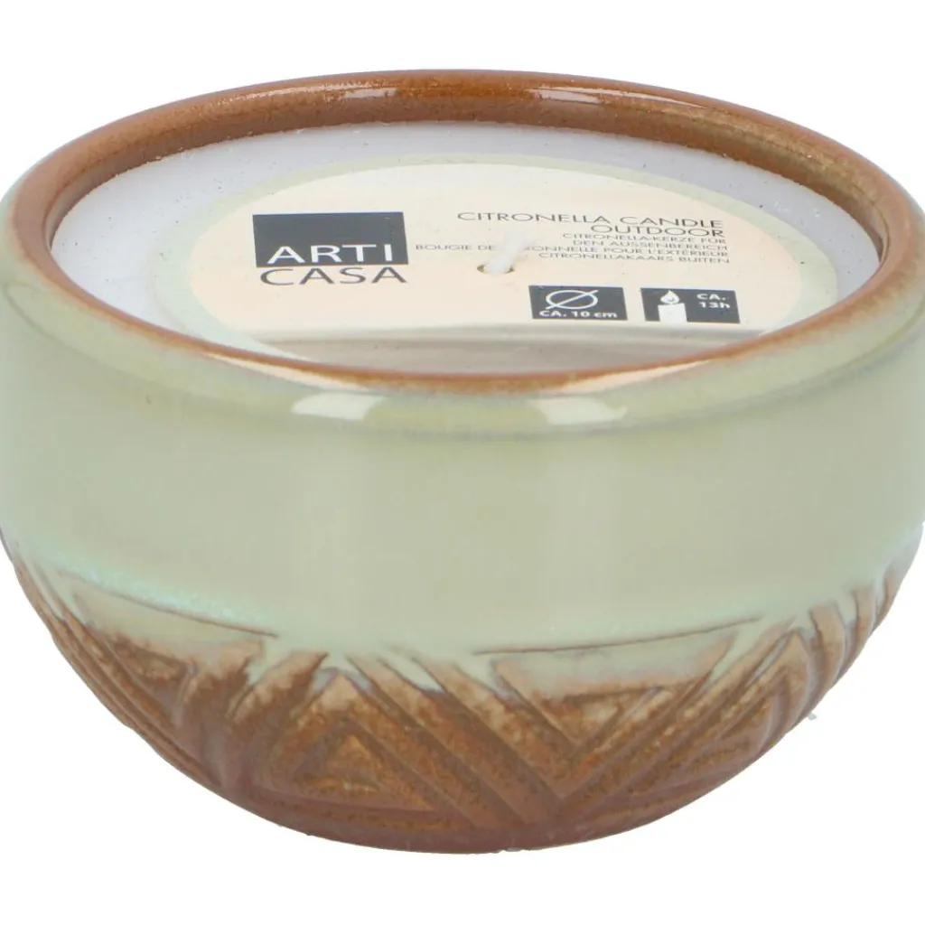 Arti Casa Citronella aztec pot kaars assorti< Anti Insecten