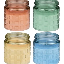 Arti Casa Citronellakaars 4 kleuren assorti< Anti Insecten