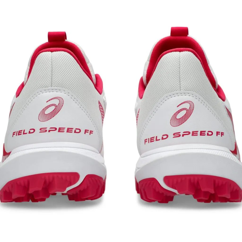 Asics FIELD SPEED FF 2 hockeyschoenen dames white bright rose< Hockeyschoenen