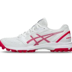 Asics FIELD ULTIMATE FF 2 hockeyschoenen dames white bright rose< Hockeyschoenen