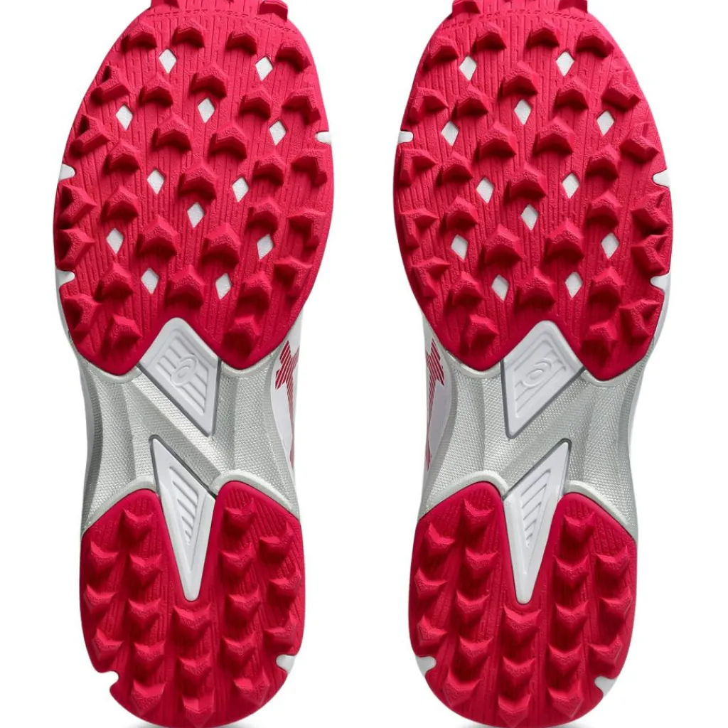 Asics FIELD ULTIMATE FF 2 hockeyschoenen dames white bright rose< Hockeyschoenen